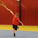 Sao nhí đánh trái tay giống Federer nổi như cồn