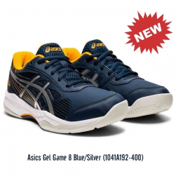 Đánh giá giày Tennis Asics Gel Game 8 Blue/Silver (1041A192-400)