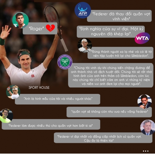 Thế giới thể thao tri ân Federer