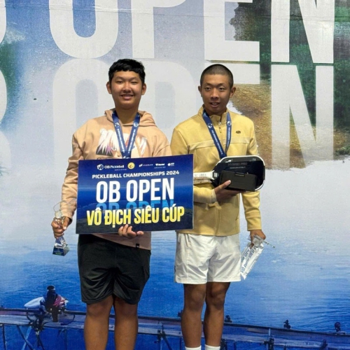 Quang Dương lần đầu vô địch giải pickleball tại Việt Nam