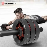 Con lăn tập bụng 3 bánh chống trượt GoodFit tặng kèm thảm