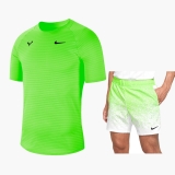 Bộ Quần Áo Tennis Nike Court Aero React Rafa Nadal Slam (CI9152-398+CK9783-389)