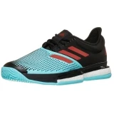 Giày Tennis Adidas SoleCourt Primeblue Bk/Aqua/Red (GX9066)