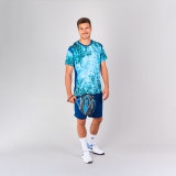 Bộ Quần Áo Bidibadu Themba Tech Tee (Dark Blue, Aqua)