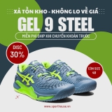 Giày Tennis Asics Gel Resolution 9 Steel Blue/Green  (1041A330.400)