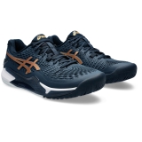 Giày Tennis Asics Gel Resolution 9 BLUE/PURE GOLD (1041A468.960)