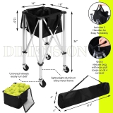 Xe Đựng Bóng Gấp Gọn Pickleball