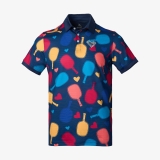Áo Polo Pickleball Kamito Heart Navy