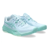 Giày Pickleball/Tennis Asics Nữ Gel Resolution X 1042A279.402 Light Blue/ Oasics Green